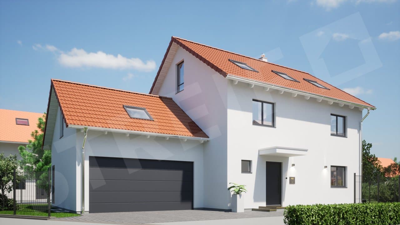 Projektierter Einfamilienhaus-Neubau in Ebersberg mit 6 Zimmern und Kamin
