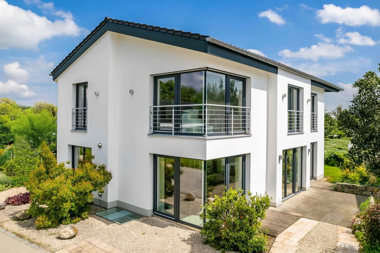Individuell geplantes Einfamilienhaus mit modernem Satteldach