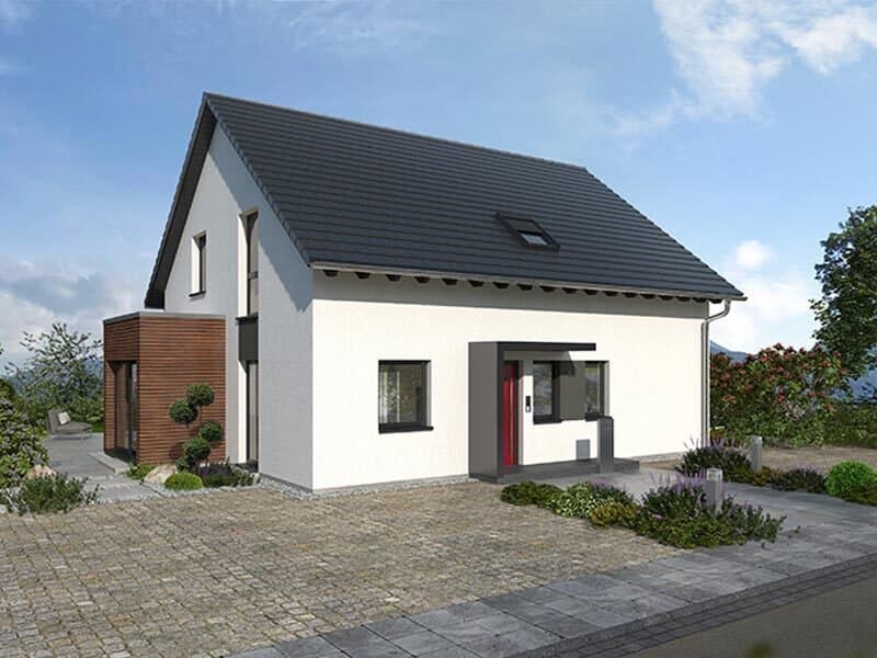 Modernes Einfamilienhaus in Issigau mit KfW40-Standard und Wärmepumpenheizung