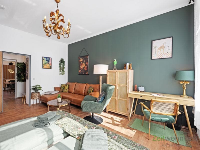 (EF1309_M) Halle: Innenstadt, möbliertes Apartment mit Stellplatz, sep. Küche, Balkon und Blick auf die Saale