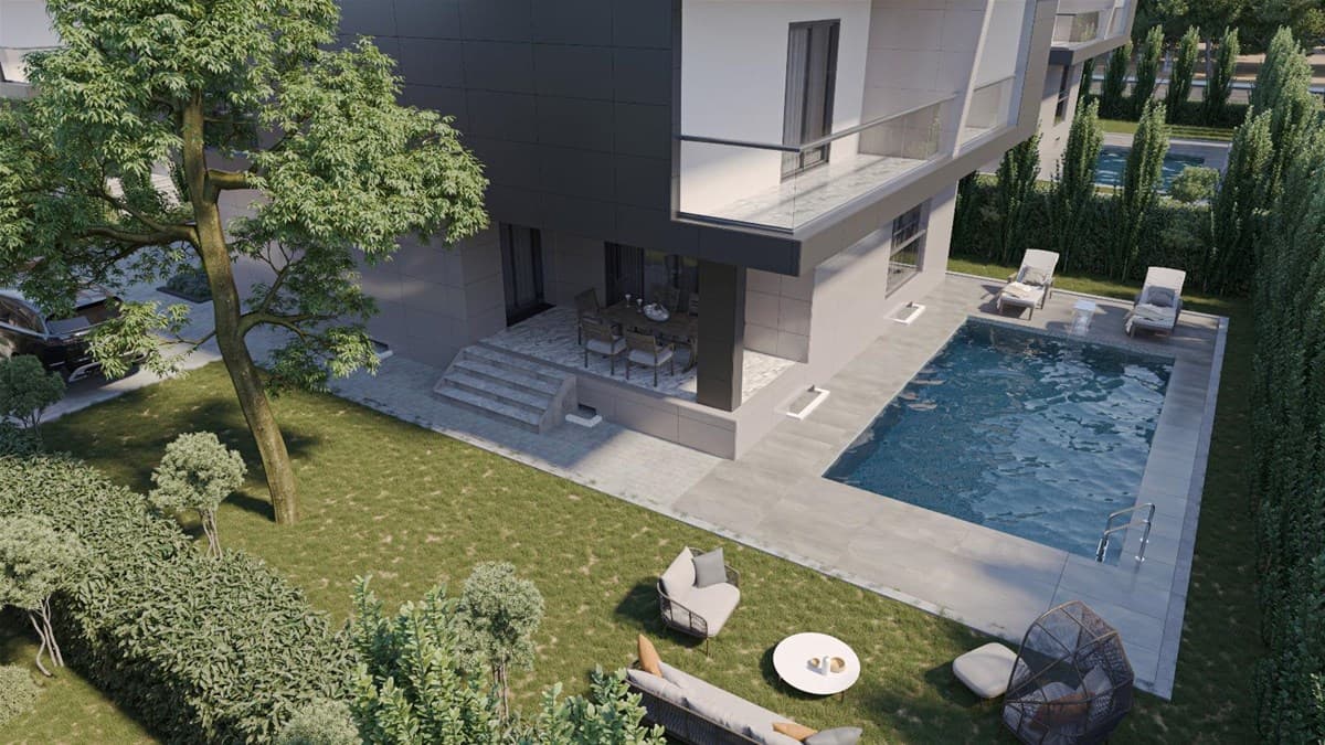 Luxuriöses Villenleben mit Panorama-Ausblick, Pool & Balkon in Silivri, Istanbul