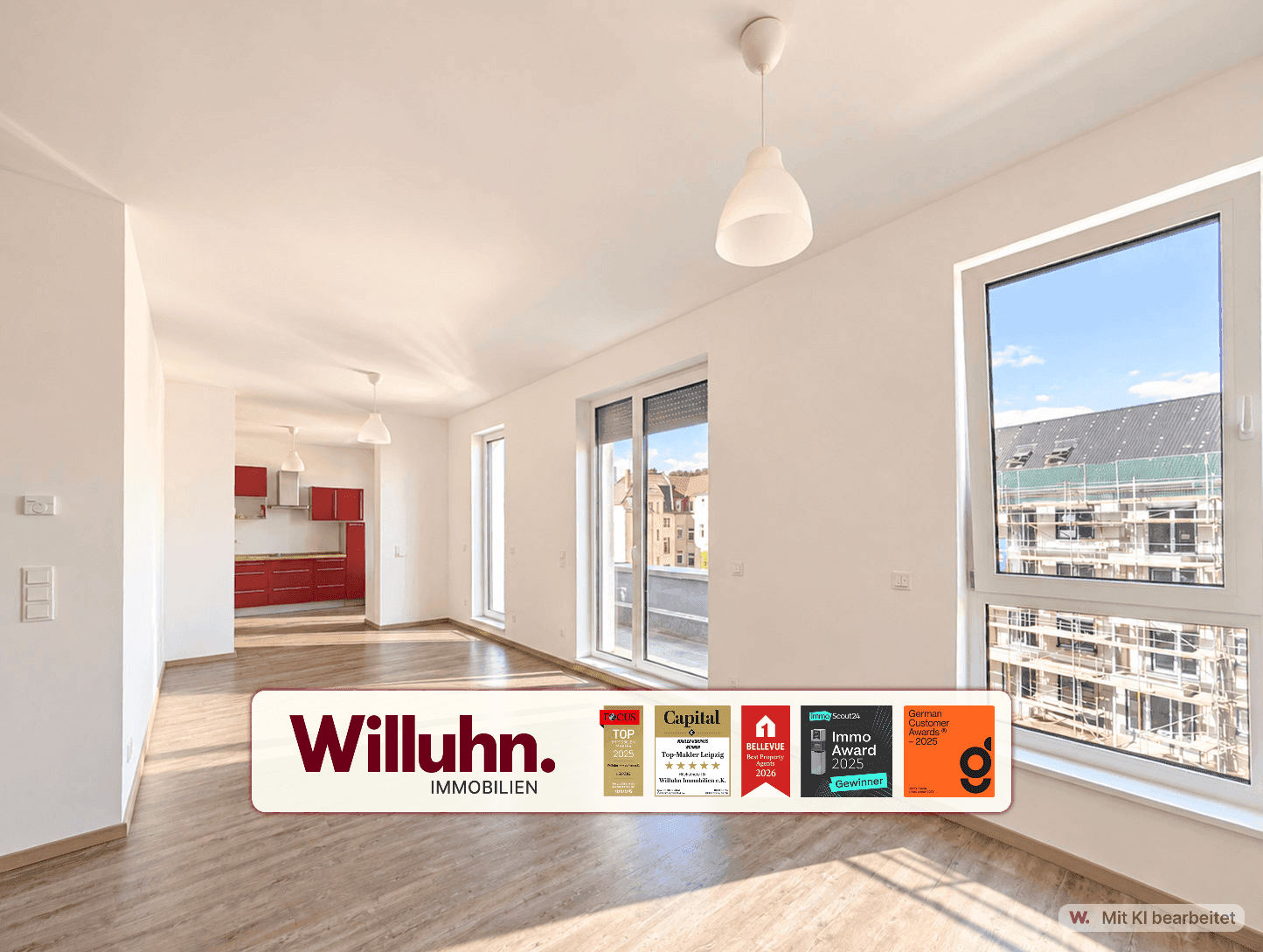 ! Bezugsfrei ! NEUBAU - Maisonette - Balkon - Fußbodenheizung - Aufzug - Stellplatz