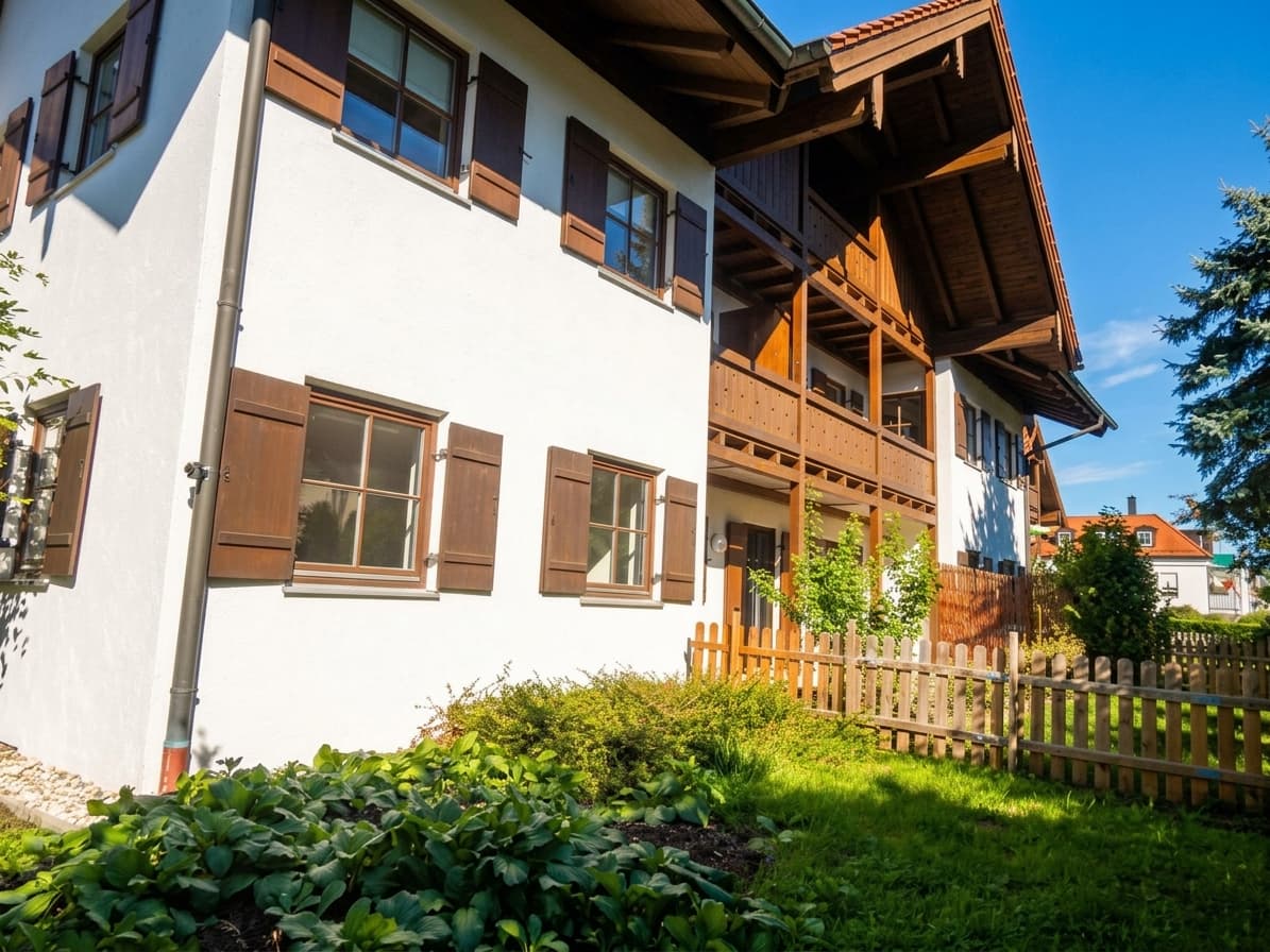 Charmante 2-Zimmer-Erdgeschosswohnung mit sonniger Terrasse, Garten & 2 Stellplätzen in Hofham