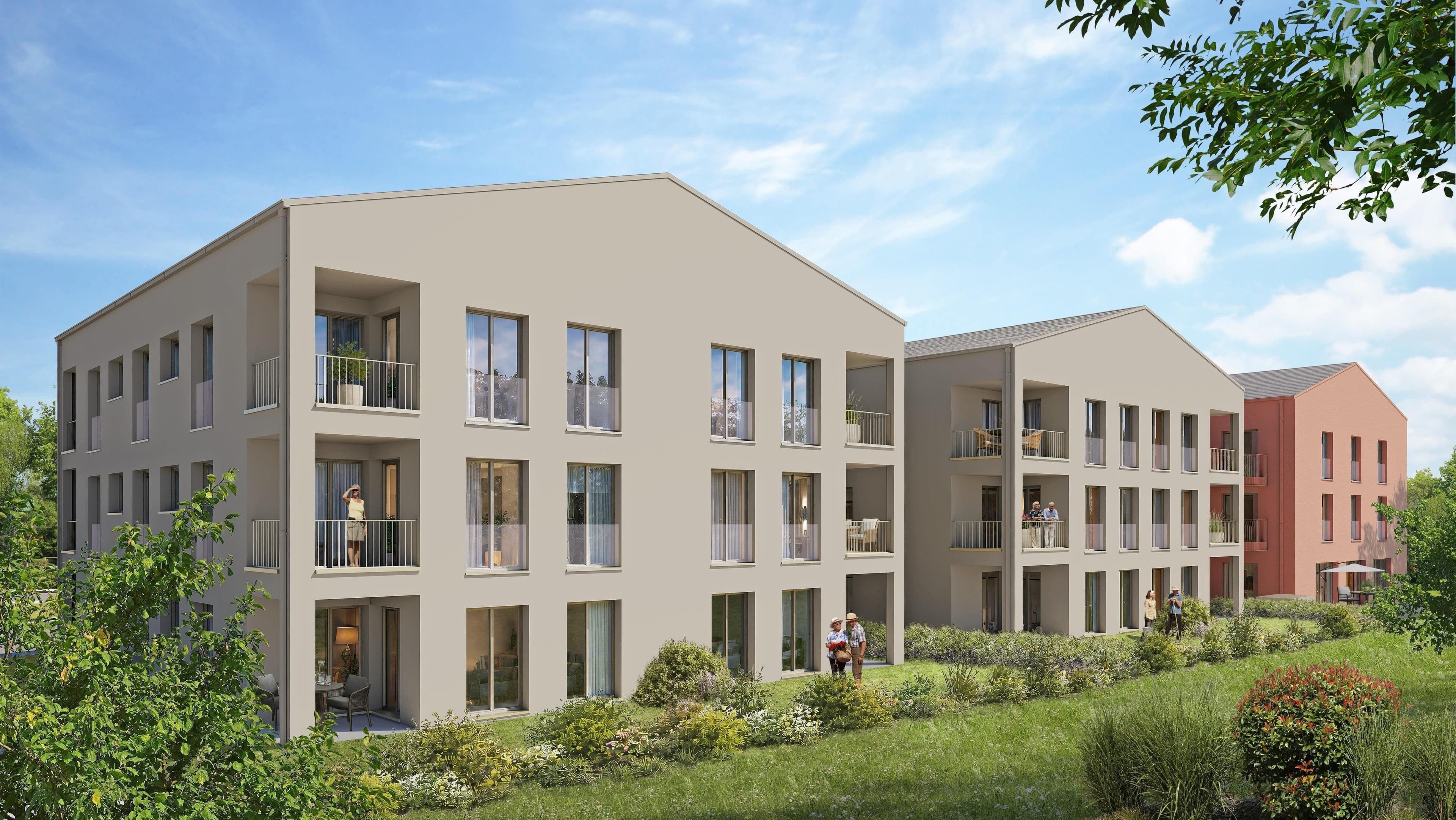 HEUTE SCHON AN MORGEN DENKEN-Seniorenzentrum Blumenviertel KfW 40 QNG
