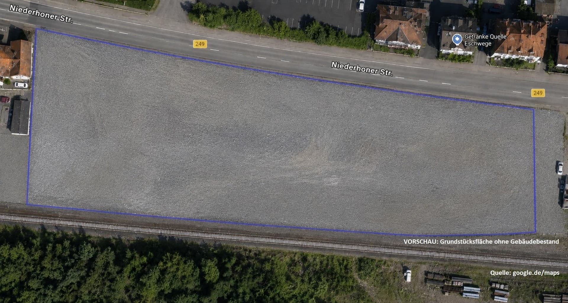 TOP Lage direkt an der B249 in Eschwege - Grundstück ohne Gebäudebestand