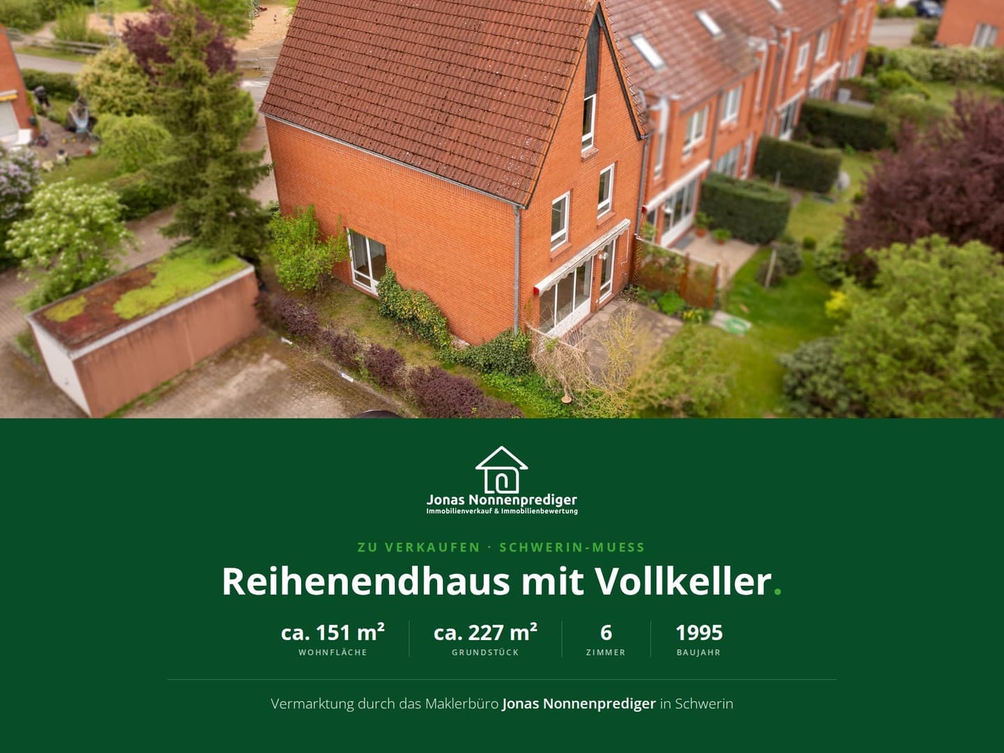 Reihenendhaus mit Garten u. Stellplatz - für den Käufer provisionsfrei