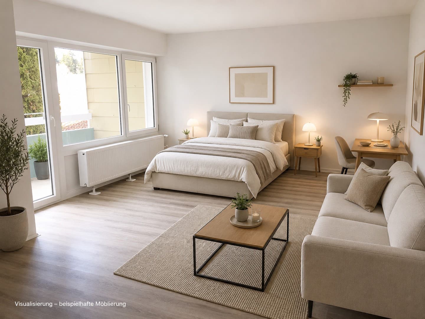 1-Zimmer-Wohnung mit Loggia – provisionsfrei (Garage optional)