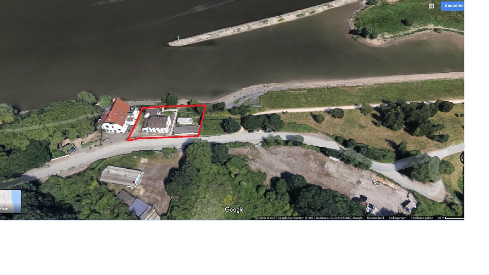 EXKLUSIVE DIREKTE RHEIN-UFER-LAGE MIT ALTBESTAND PROJEKTGRUNDSTÜCK