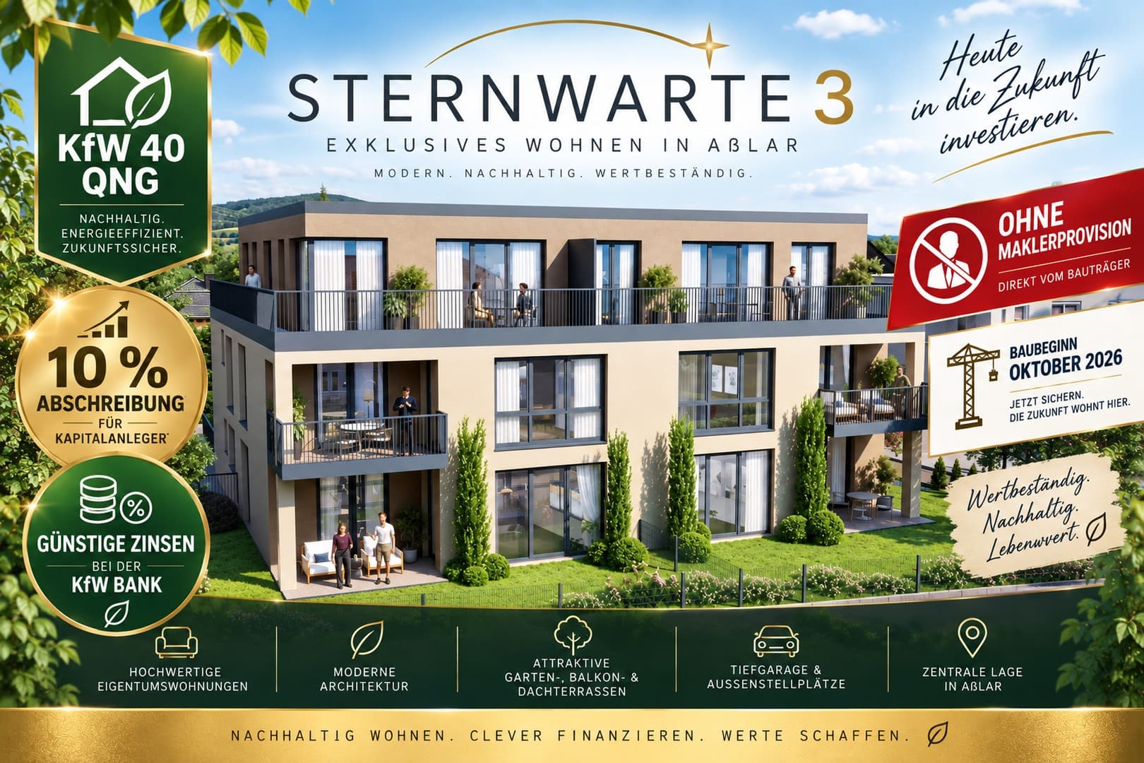 Kompaktes Penthouse mit großem Wohngefühl