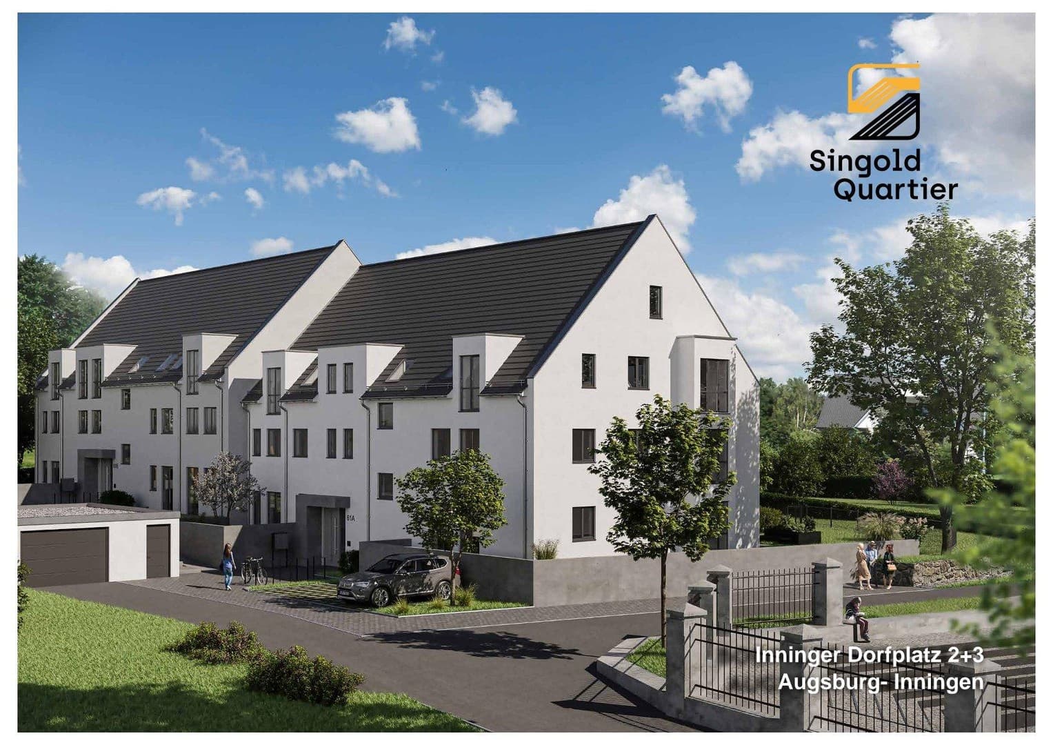 PROVISIONSFREI - Traumhafte Galerie-Wohnung im Erstbezug am Dorfplatz von Augsburg-Inningen