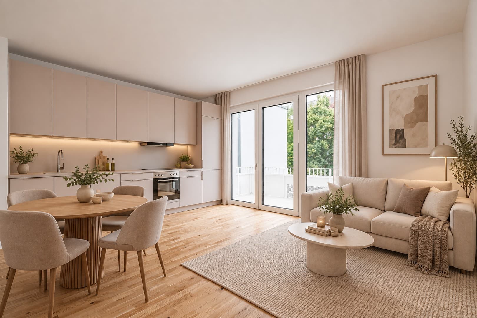 Helle 2-Zimmer-Wohnung mit Einbauküche und Balkon in Pankow