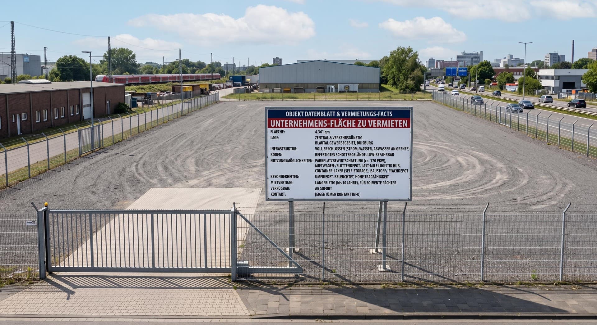 Grundstück zur Pacht Kernlage ggü. HBF / Containerpark / Mietwagen / Carsharing /
