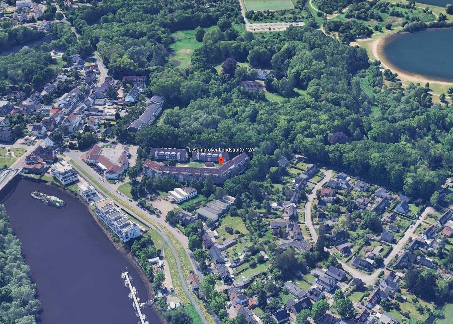 Helle 2-Zimmer-Wohnung, Balkon, neue EBK, Fahrstuhl, Naturschutzgebiet (Lesum) von Privat