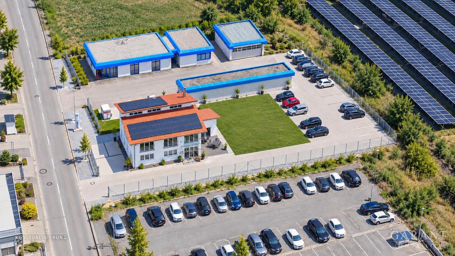 Zwei Gewerbeobjekte auf ca. 3.362 qm Grundstück - Büro, Lager und Halle vereint
